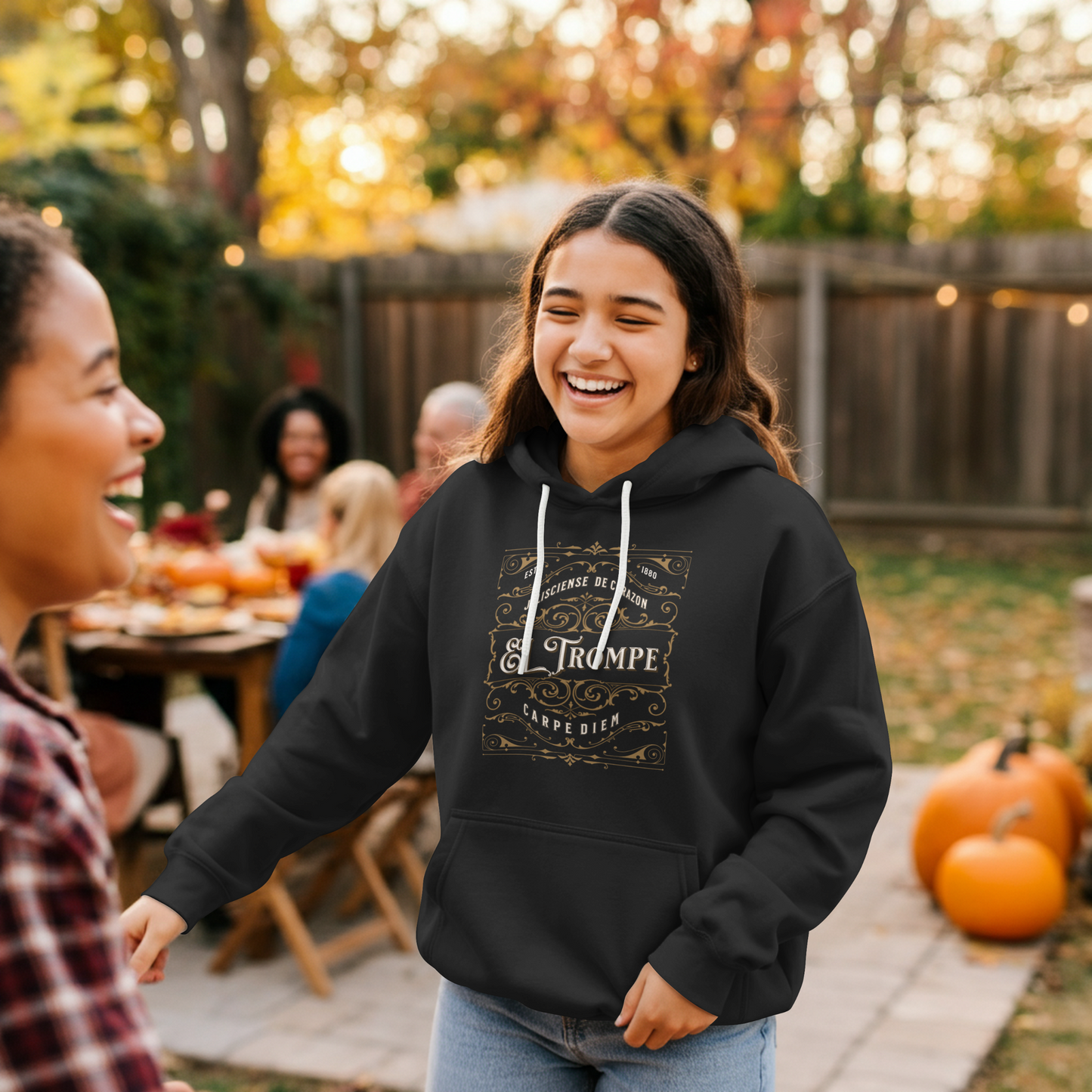 "El Trompe" Vintage Label -Classic Champion Hoodie