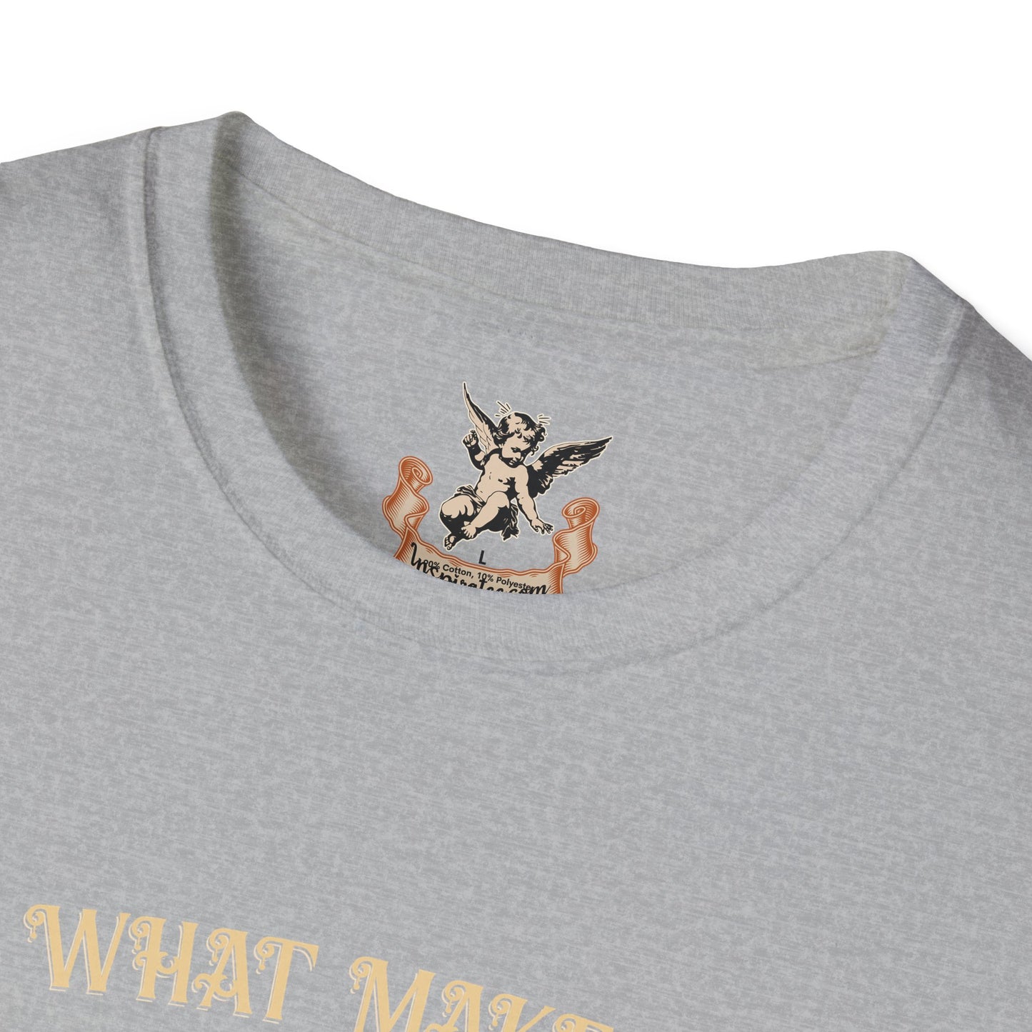 Happy Holy Angel Tee — Vintage Cherub Floral Graphic T-Shirt