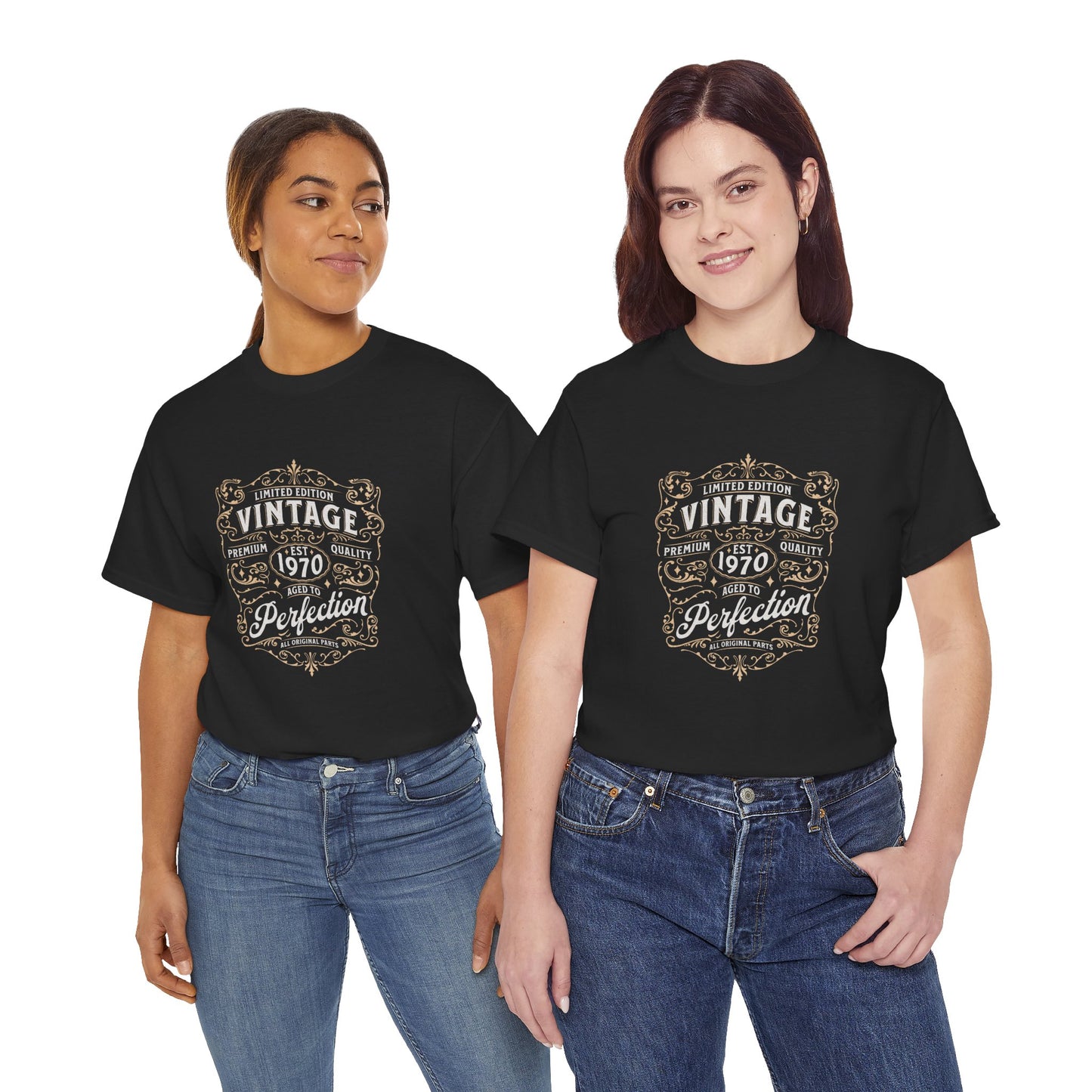 Vintage 1970 Perfection Tee — Retro Born in 1970 Birthday Shirt