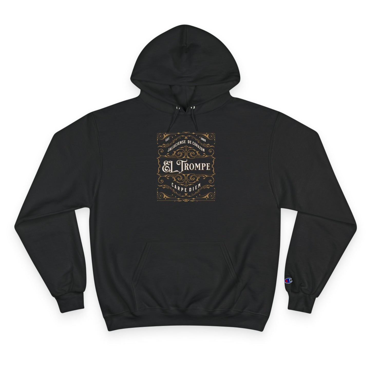 "El Trompe" Vintage Label -Classic Champion Hoodie