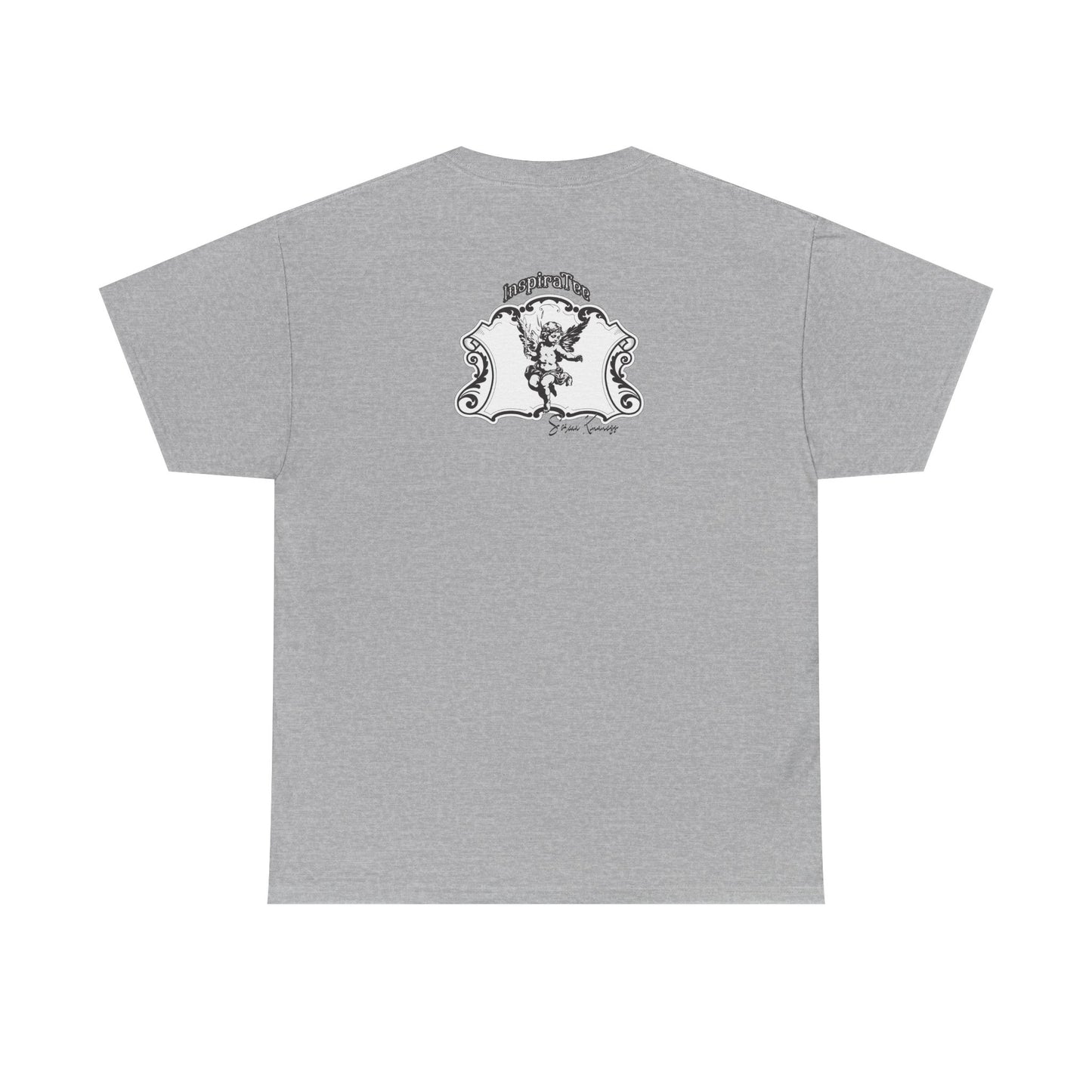 Cherub Parcel Graphic Tee — Vintage Angel Postal Label T-Shirt