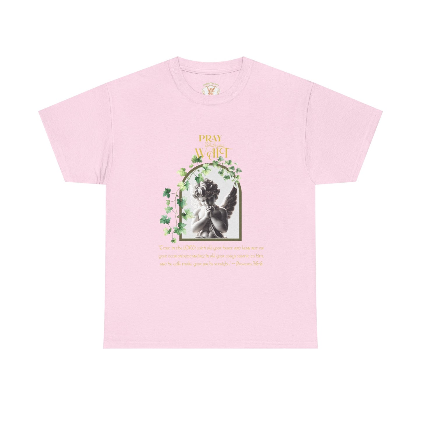 Angel Illustration Tee — "Pray for Me" Vintage Cherub Graphic T‑Shirt