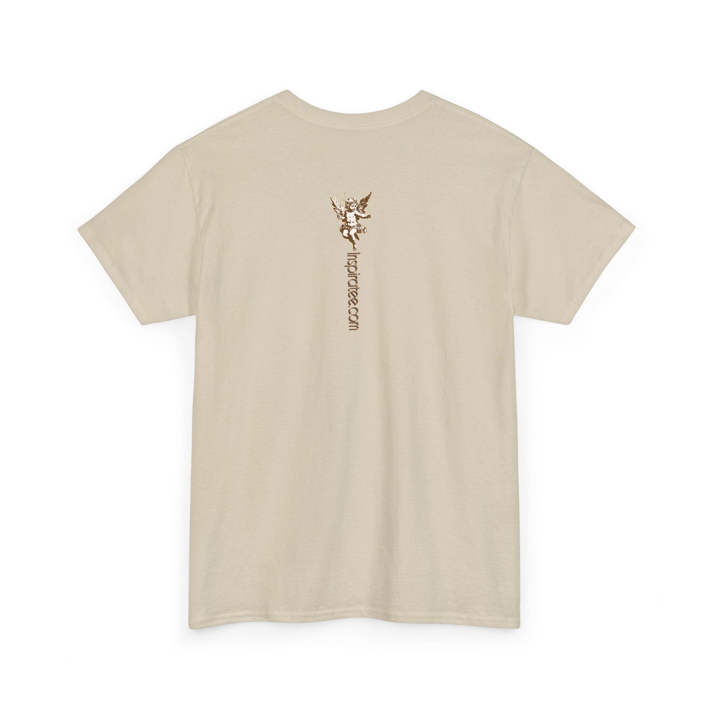 Angel Statue Graphic Tee — "Be still"