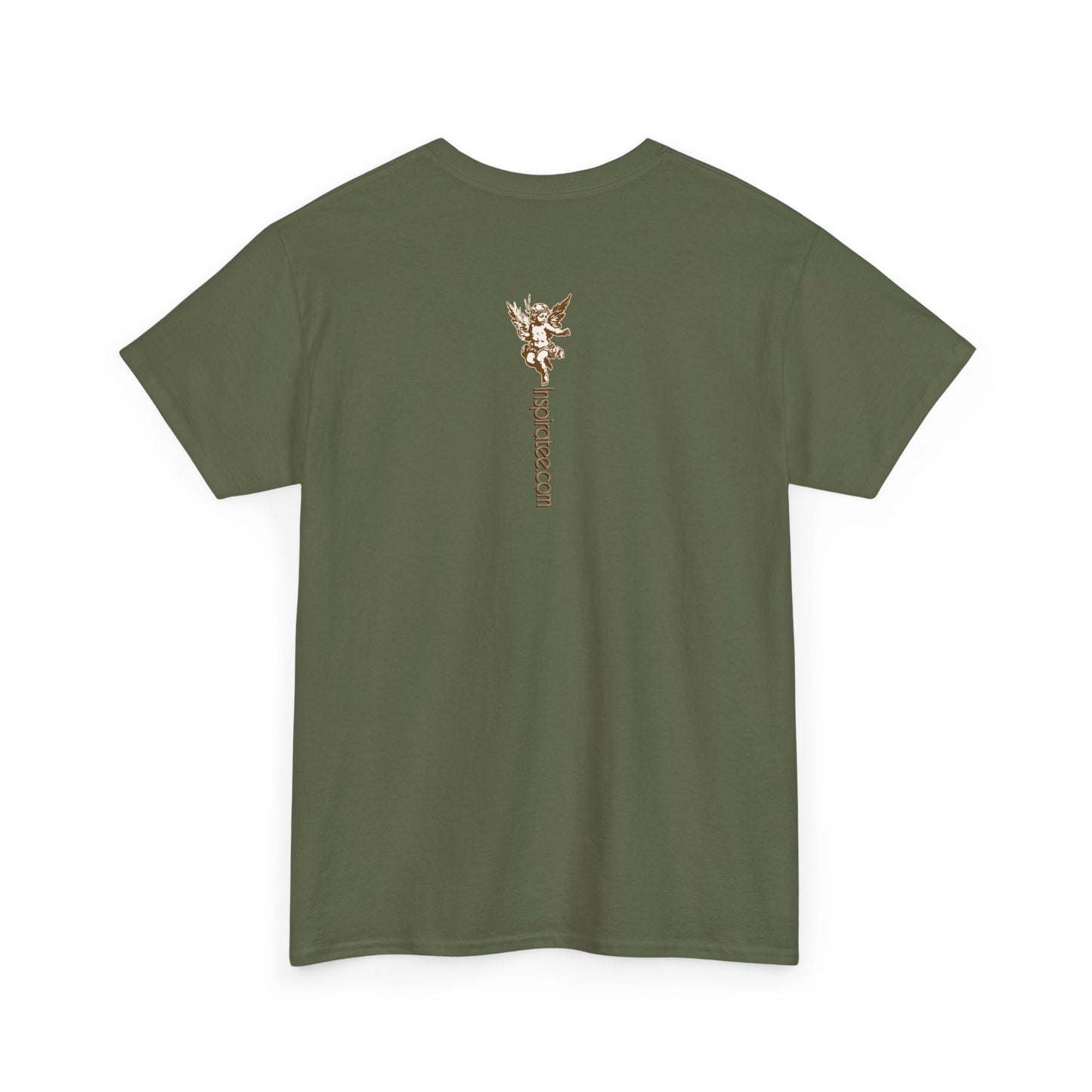 Angel Statue Graphic Tee — "Be still"