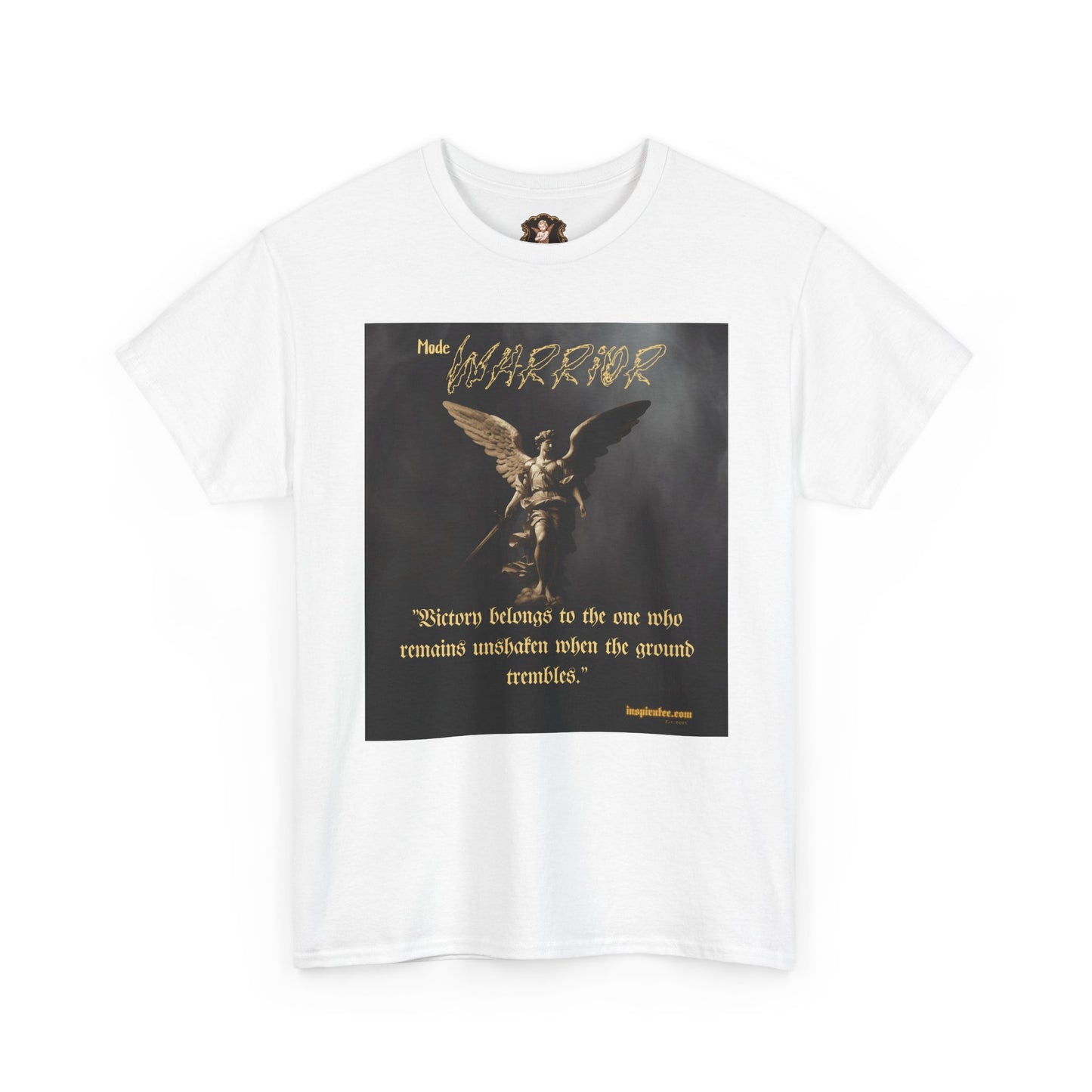 Warrior Graphic Tee — Inspirational Gothic T‑Shirt