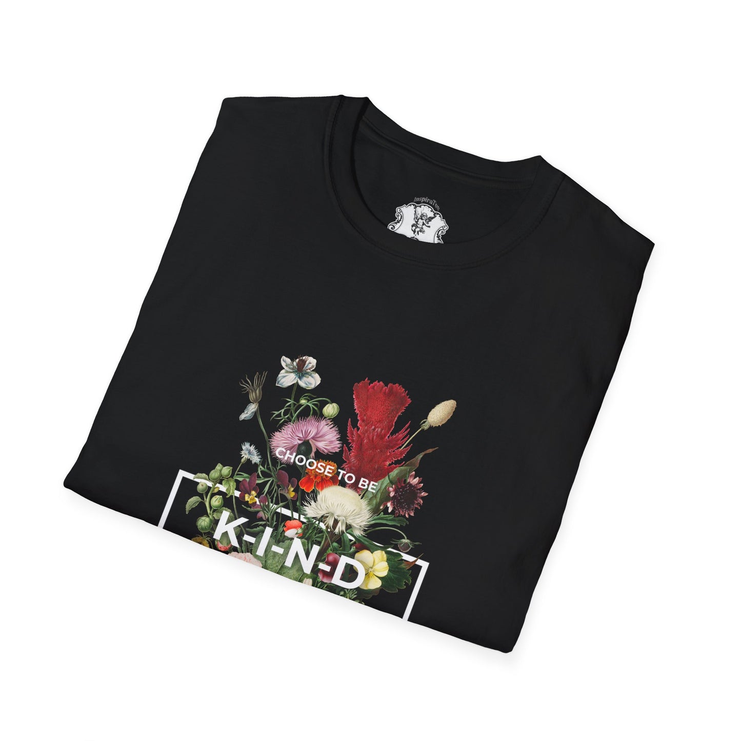 Kind Floral T-Shirt — Vintage Botanical 'KIND' Graphic Tee