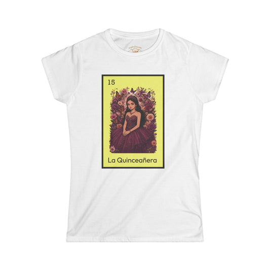 Quinceañera Lotería Tee — La Quinceañera Graphic Women's T-Shirt