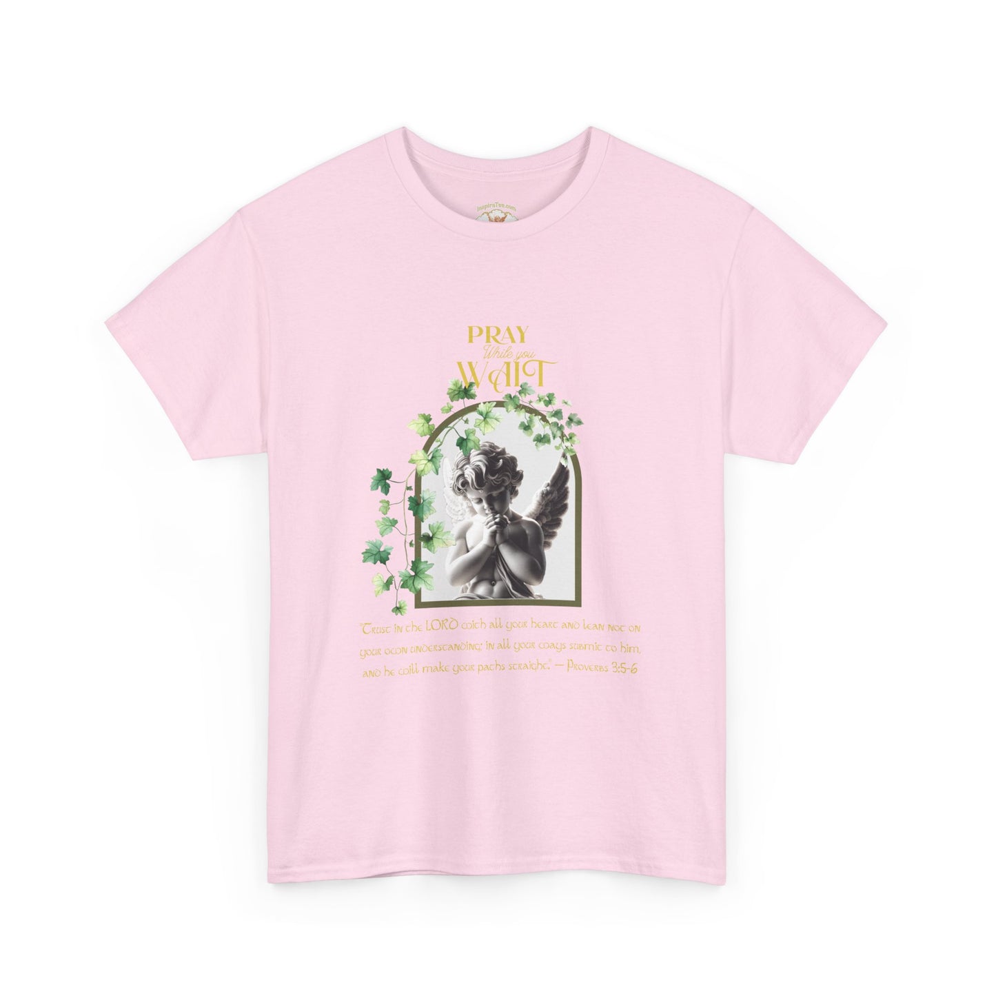 Angel Illustration Tee — "Pray for Me" Vintage Cherub Graphic T‑Shirt