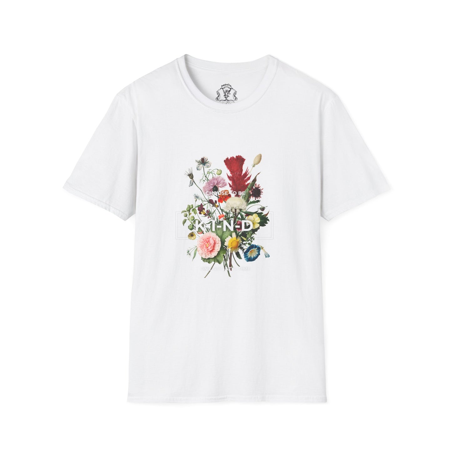 Kind Floral T-Shirt — Vintage Botanical 'KIND' Graphic Tee