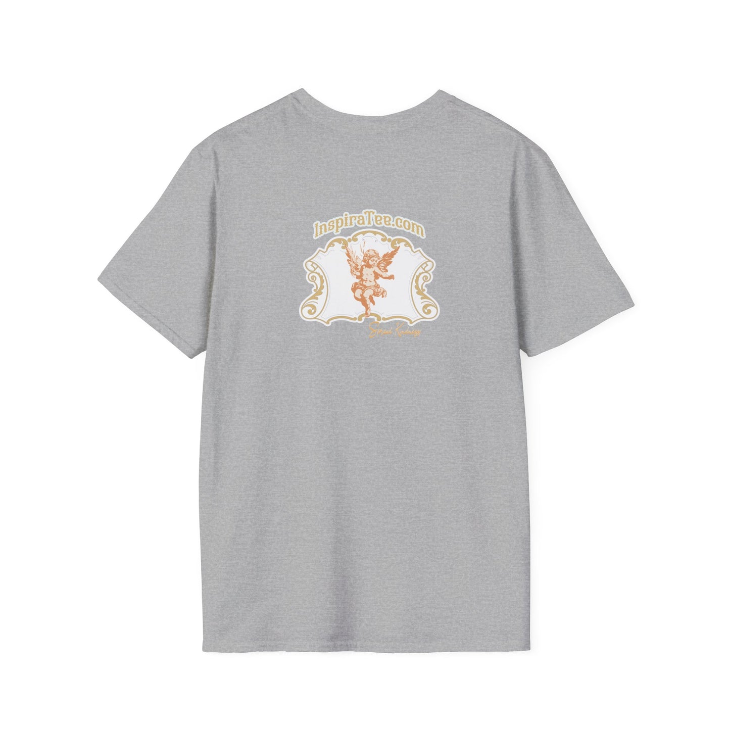 Happy Holy Angel Tee — Vintage Cherub Floral Graphic T-Shirt