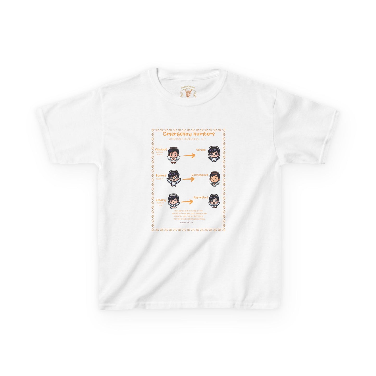Kids T‑Shirt — Funny Emoji Face Evolution Diagram (Cute Instructional Design)