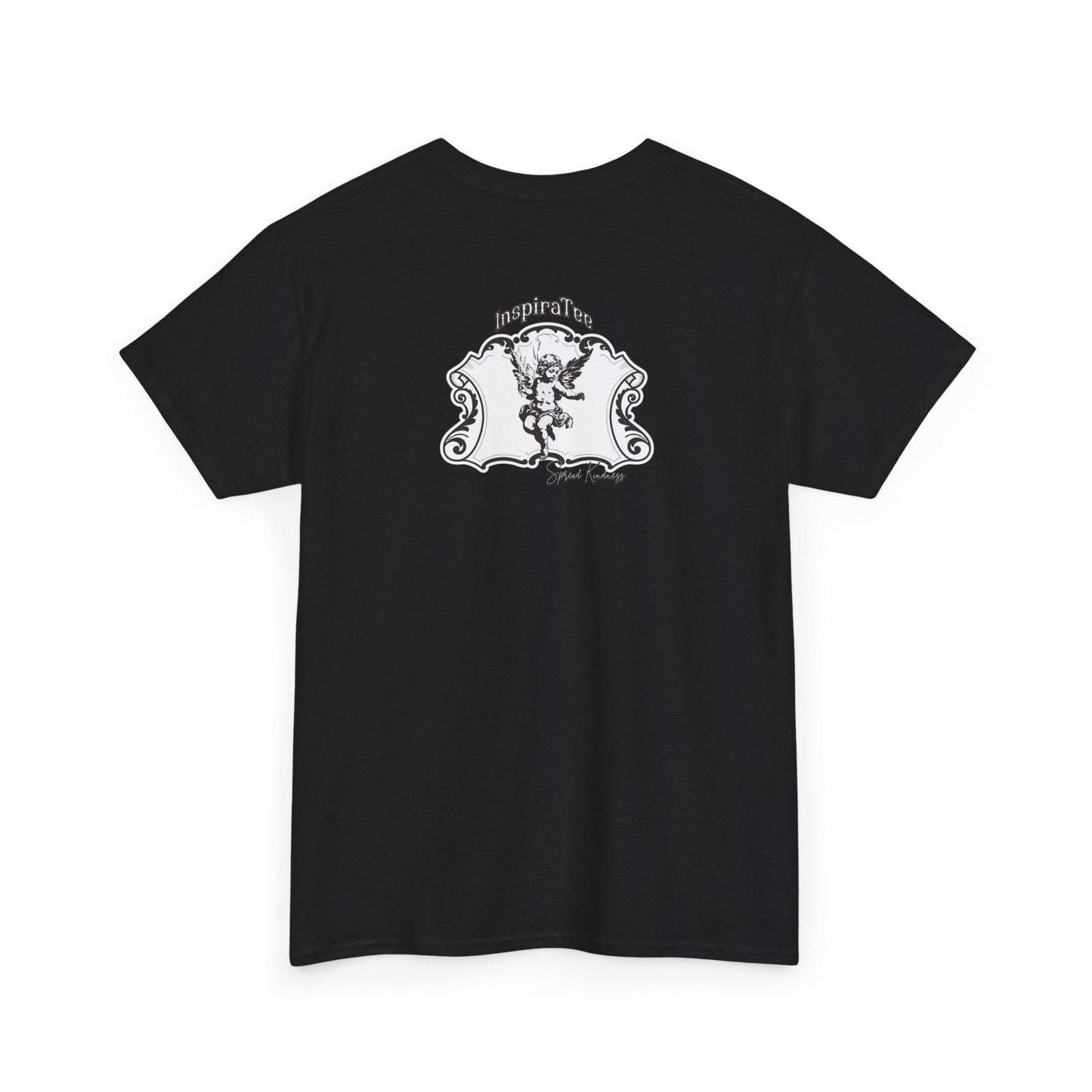 Cherub Parcel Graphic Tee — Vintage Angel Postal Label T-Shirt