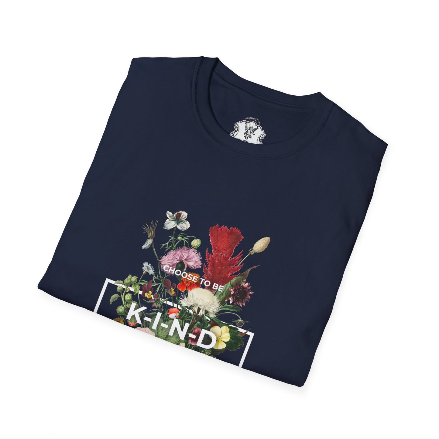 Kind Floral T-Shirt — Vintage Botanical 'KIND' Graphic Tee