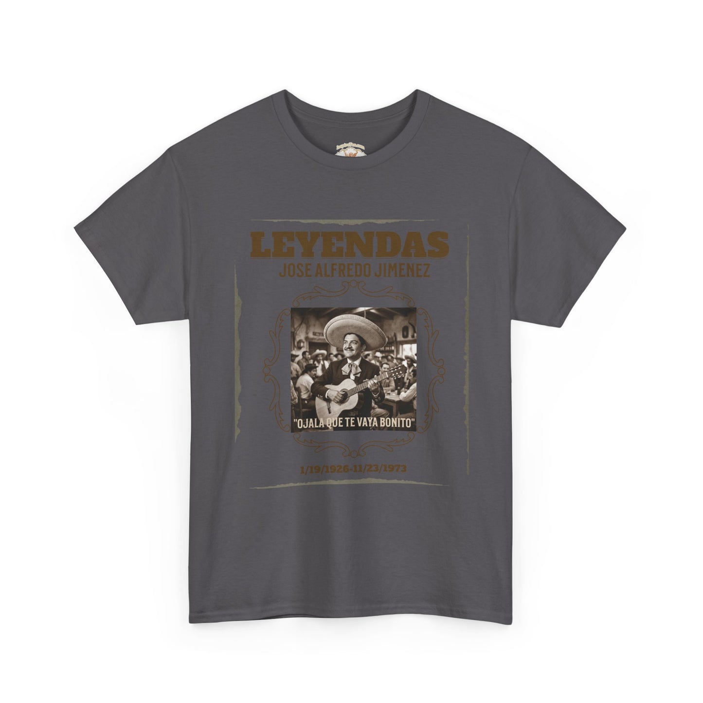 Leyendas José Alfredo Jiménez Tribute Tee — Vintage Mexican Memorial T-Shirt