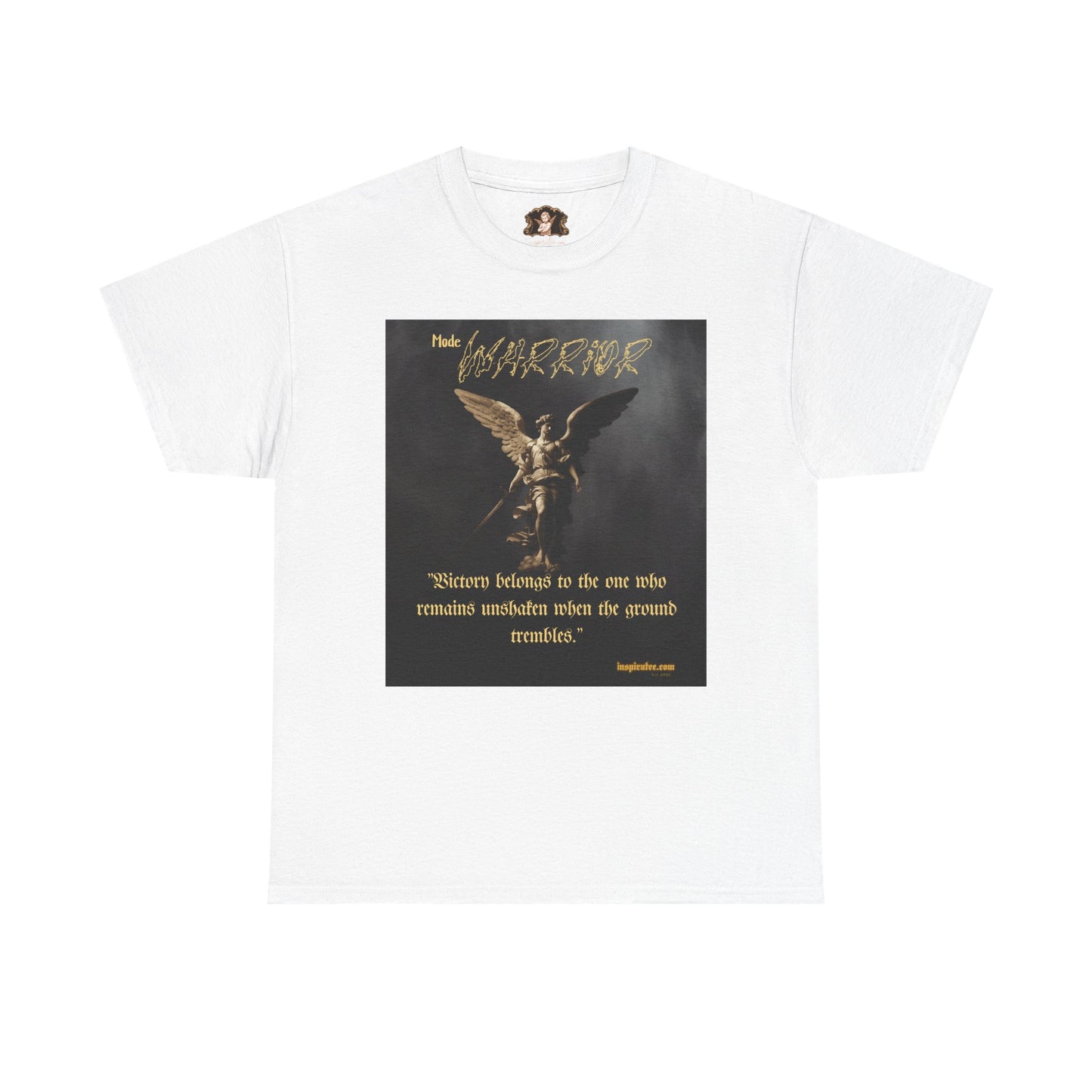 Warrior Graphic Tee — Inspirational Gothic T‑Shirt
