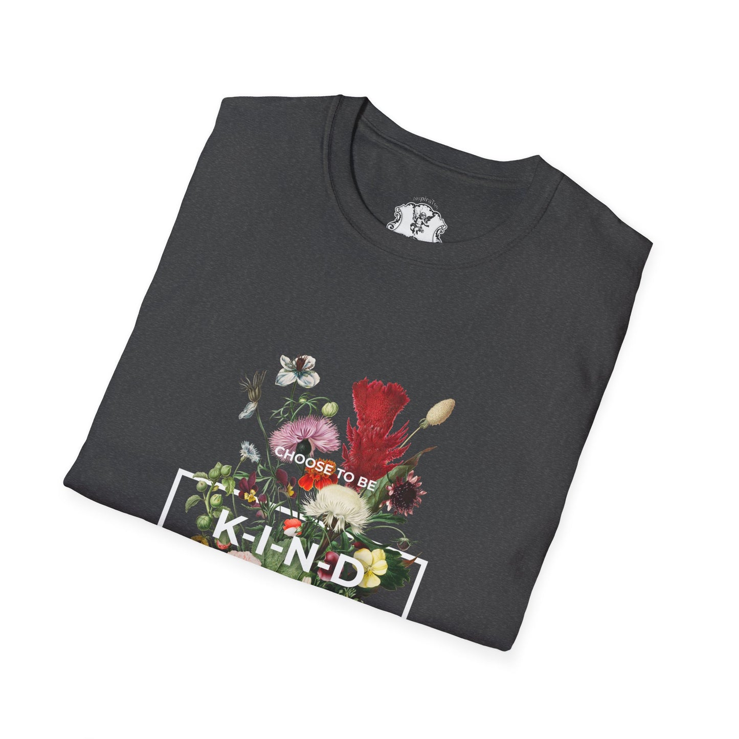 Kind Floral T-Shirt — Vintage Botanical 'KIND' Graphic Tee